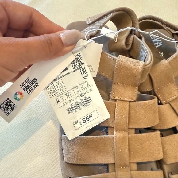 Zara leather fisherman sandals - Picture 6 of 8